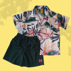 Boys’ Bright Flower Shirt and short