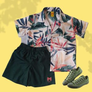 Boys’ Bright Flower Shirt and short